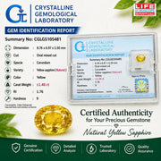 Natural 1.48 Ct Yellow Sapphire Gemstone