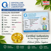 Natural 1.99 Carat Yellow Sapphire